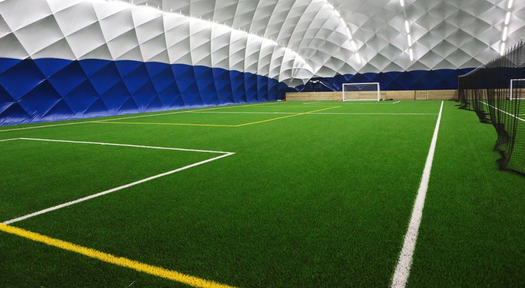 Pitch view inside the Dome